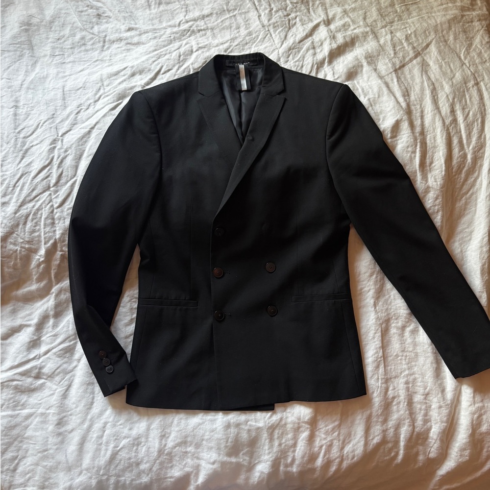 Zara Man - Black double breasted | slim fit jacket